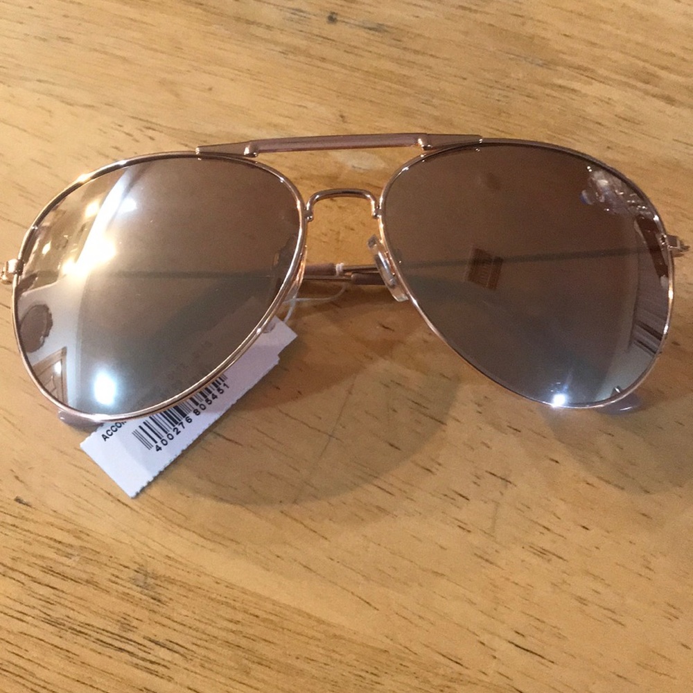 - Women’s rose colored gold aviator sunglasses rue21 new mirror finish